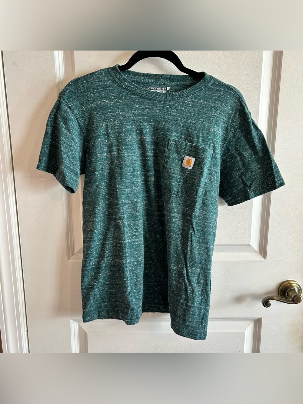 Carhartt Heathered Teal Short-Sleeve Pocket Tee
